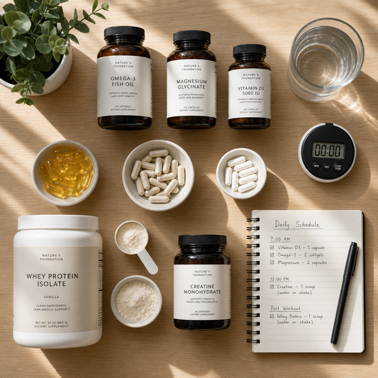 Supplement Stacking Guide for Longevity and Performance