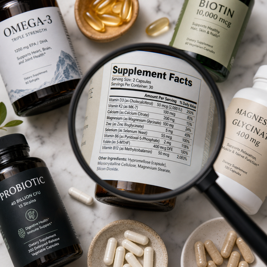 How to Read a Supplement Label: 8 Red Flags to Watch