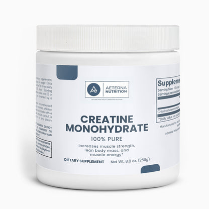 Creatine Monohydrate – Pure Unflavored Powder | Aeterna Nutrition