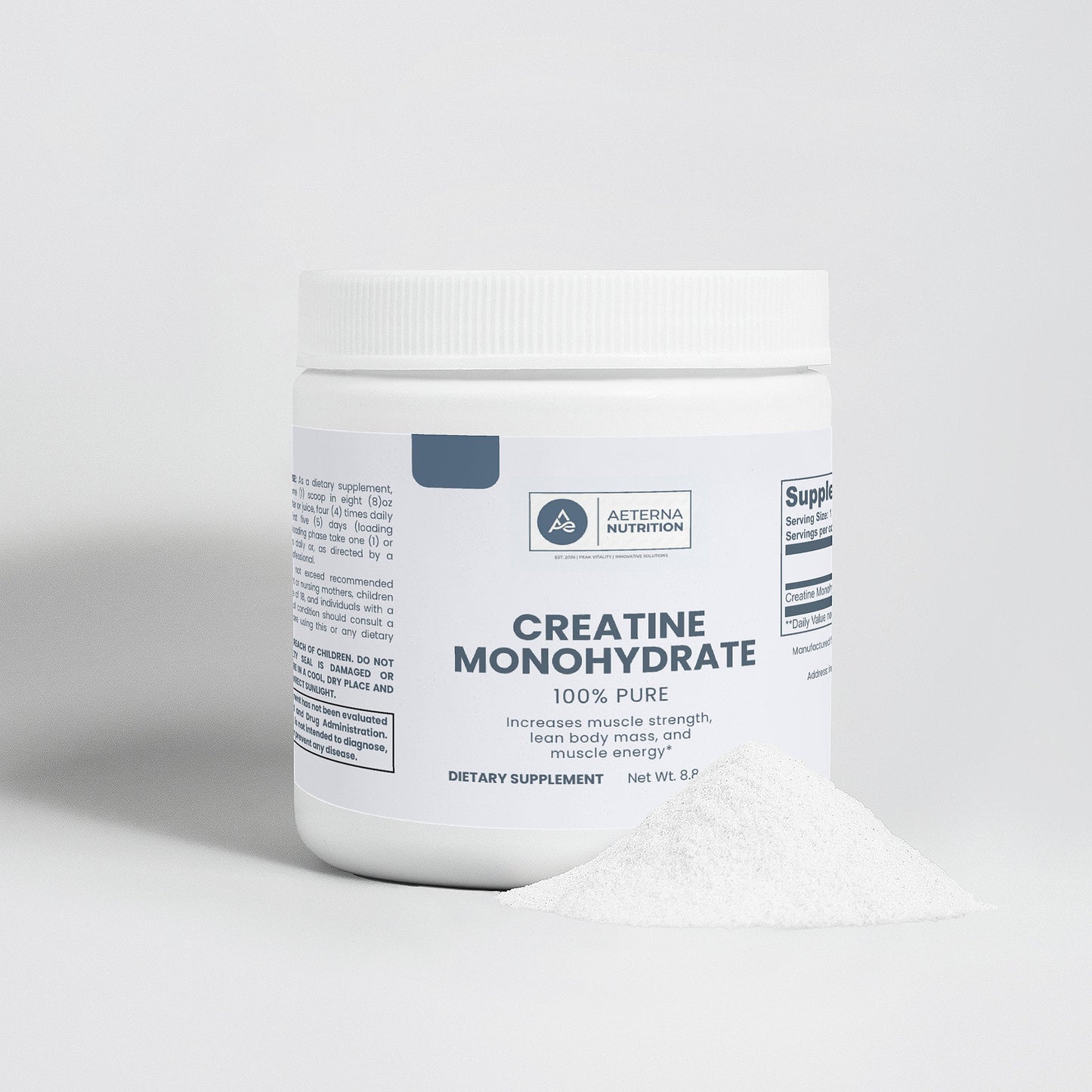 Creatine Monohydrate – Pure Unflavored Powder | Aeterna Nutrition