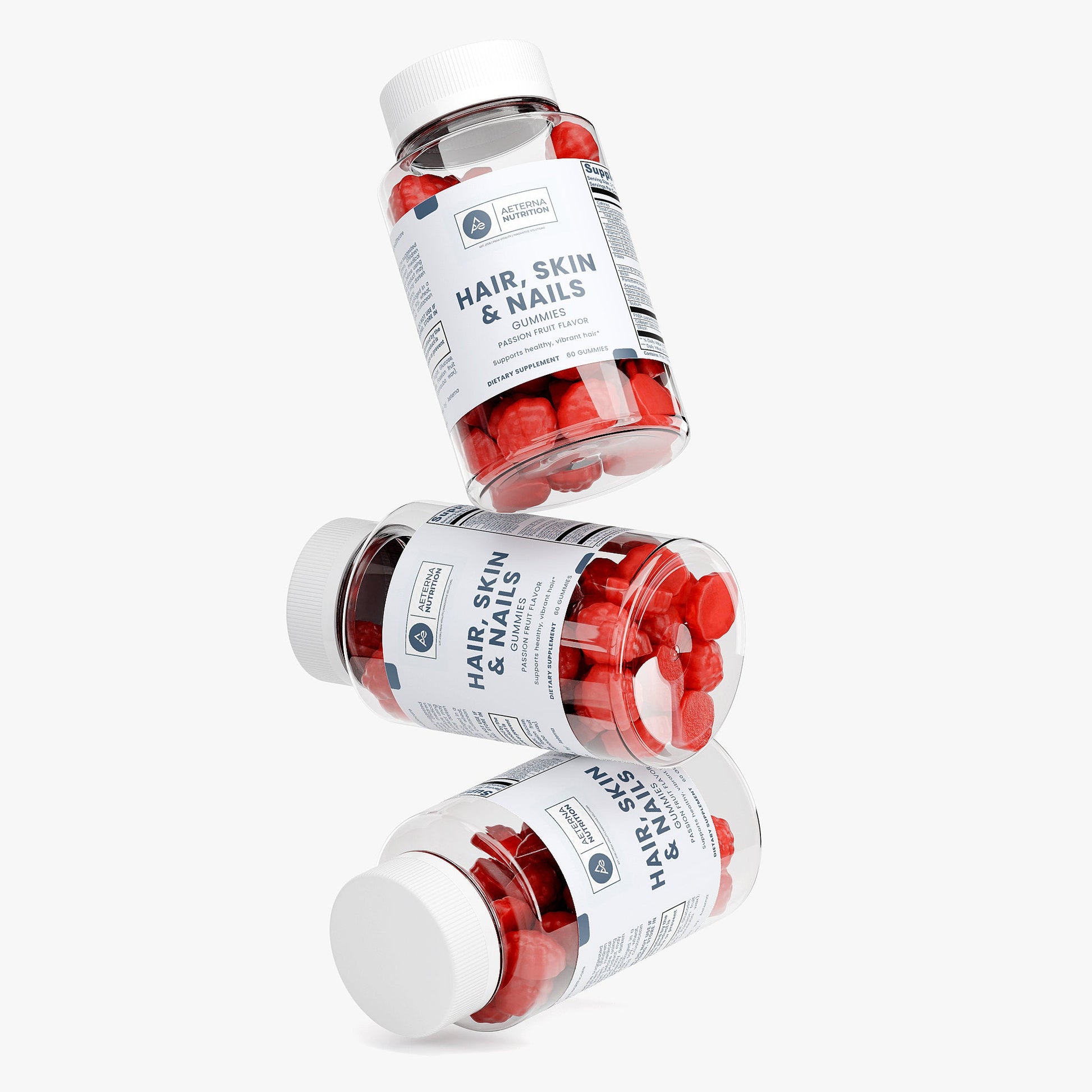 Hair, Skin & Nails Gummies – Biotin + Collagen + Vitamins | Aeterna Nutrition