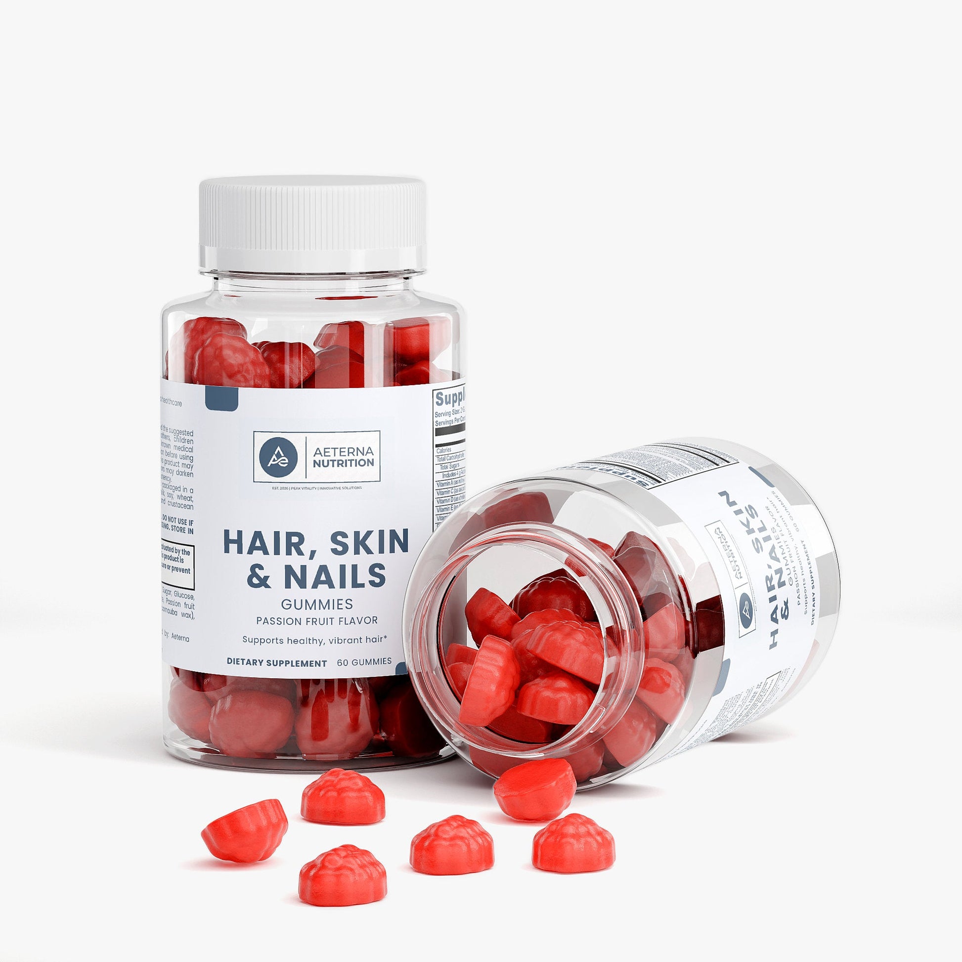 Hair, Skin & Nails Gummies – Biotin + Collagen + Vitamins | Aeterna Nutrition