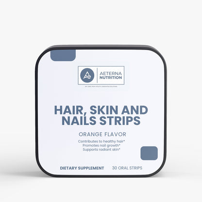 Hair, Skin & Nails Strips – Biotin + Vitamin D3 | Aeterna Nutrition