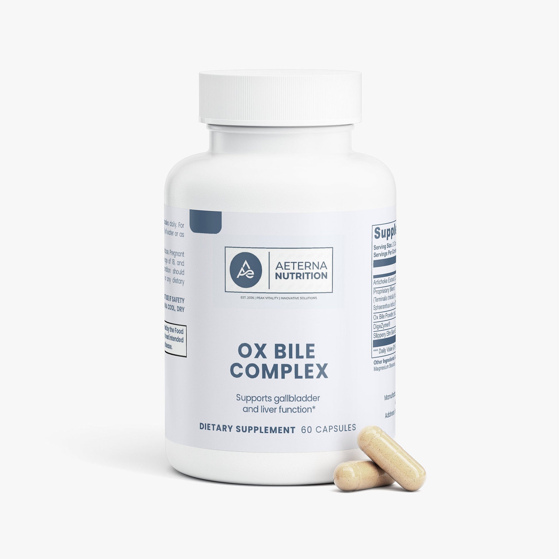 Ox Bile Complex – Digestive Enzyme & Bile Support | Aeterna Nutrition
