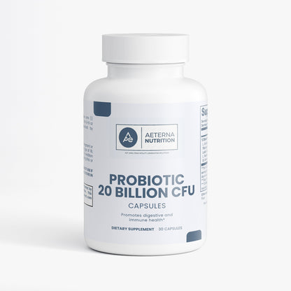 Probiotic 20 Billion – Multi-Strain Daily Capsules | Aeterna Nutrition