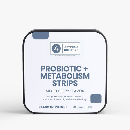 Probiotic + Metabolism Strips – Mixed Berry | Aeterna Nutrition