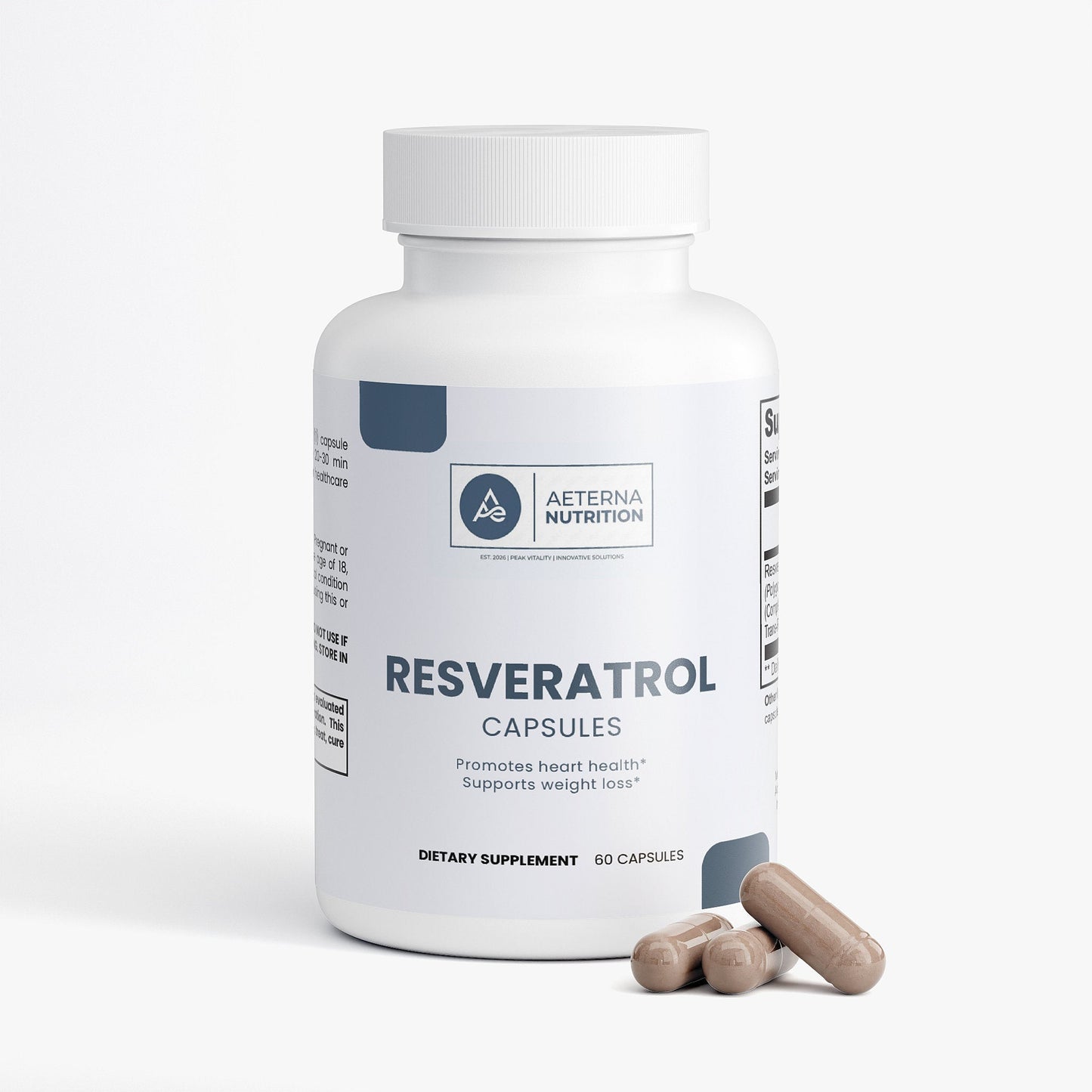 Resveratrol 50% 600mg – Antioxidant Capsules | Aeterna Nutrition