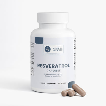Resveratrol 50% 600mg – Antioxidant Capsules | Aeterna Nutrition