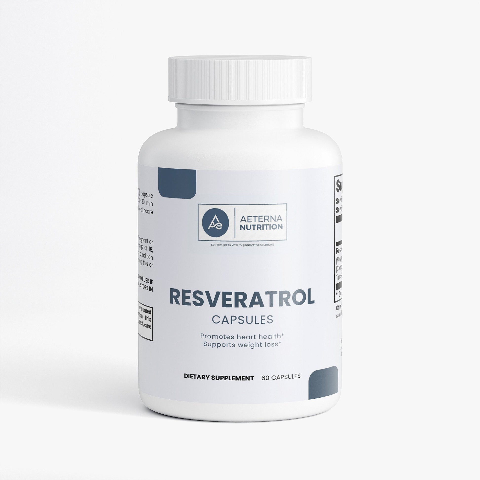 Resveratrol 50% 600mg – Antioxidant Capsules | Aeterna Nutrition